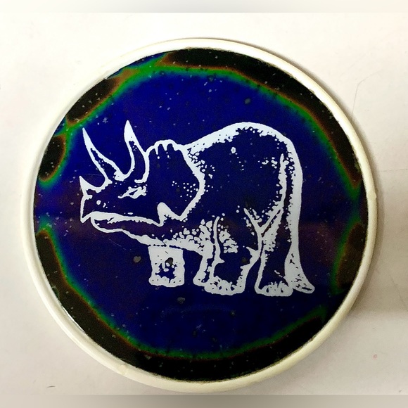 1980s Vintage Triceratops Dinosaur Thermal Heat Activated DYNO DISK - Picture 6 of 9
